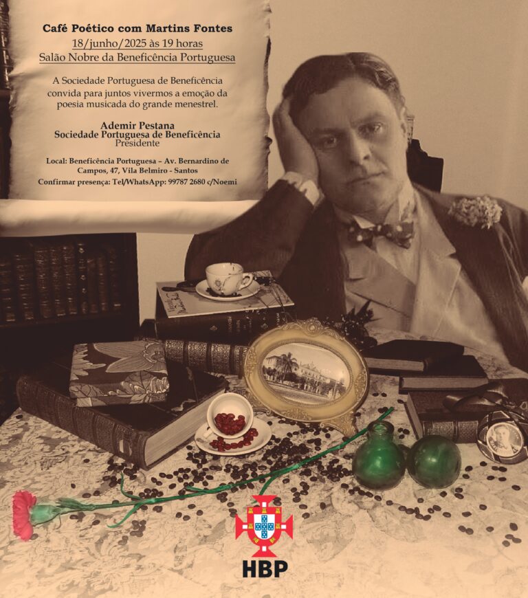 Café Poético com Martins Fontes na Beneficiência Portuguesa