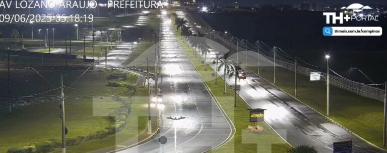 Motorista dorme ao volante, bate em poste e causa apagão em Paulínia; veja o vídeo