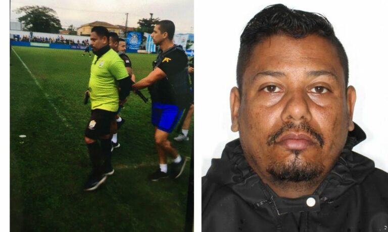 Árbitro é preso em final de campenato de várzea no Guarujá; VÍDEO