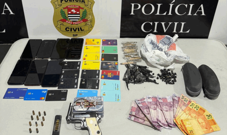 Homem é preso por tráfico de drogas e porte ilegal de arma de fogo em Guarujá