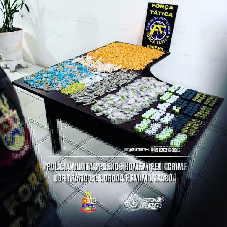 Homem é preso por tráfico de drogas em Mongaguá