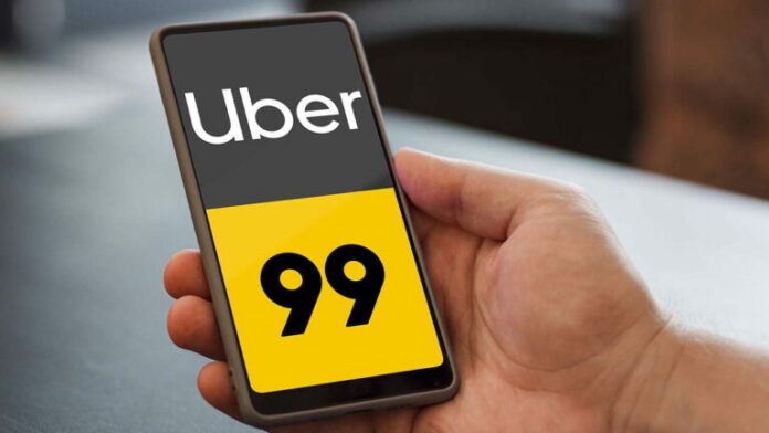 Uber e 99 | Reprodução
