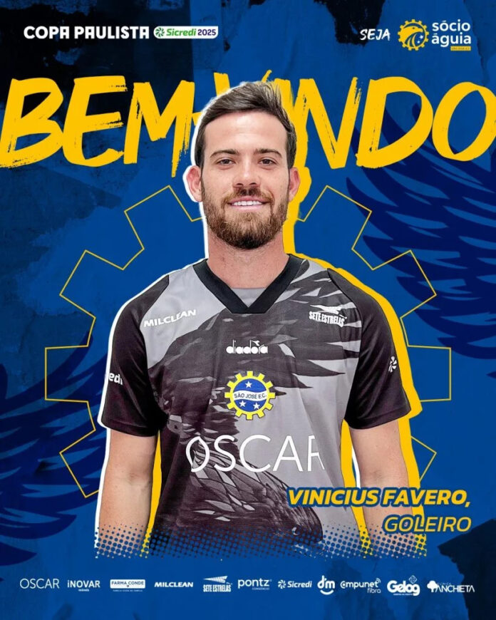 São José anuncia goleiro Vinícius Fávero, ex-ASA, para reforçar time na Copa Paulista São José anuncia goleiro Vinícius Fávero, ex-ASA, para reforçar time na Copa Paulista