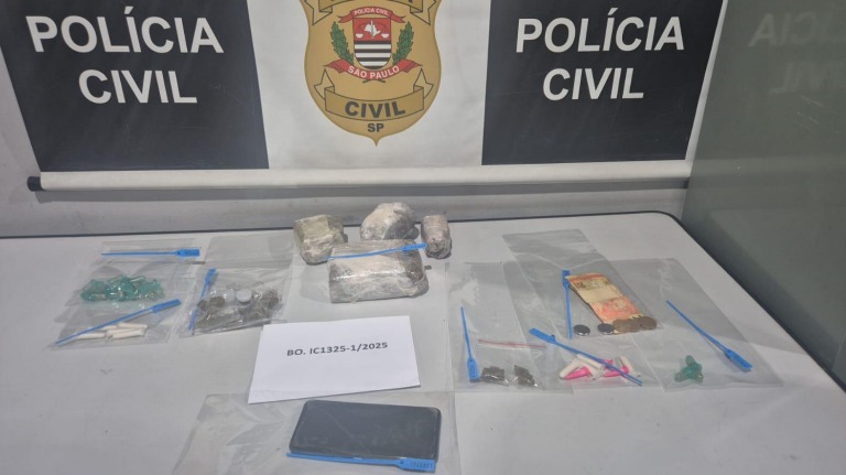 Jovem é preso em flagrante por tráfico de drogas em Jacareí