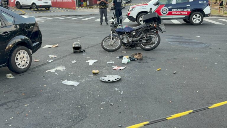 Motociclista fica em estado gravíssimo após colisão em Indaiatuba