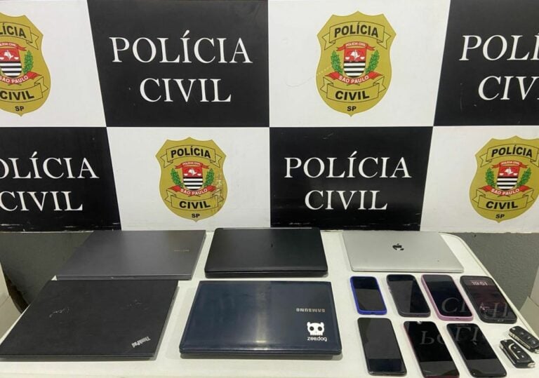 Quadrilha que aplicava golpes se passando por funcionários de banco e de lojas de varejo é presa em Guarujá