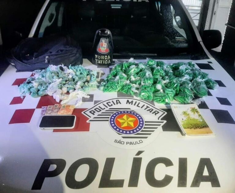Adolescente é apreendido por tráfico de drogas com mais de 2 mil porções de drogas em Lorena