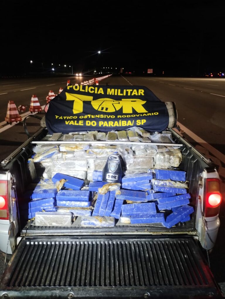 Polícia apreende quase 500 kg de maconha na Carvalho Pinto, em São José