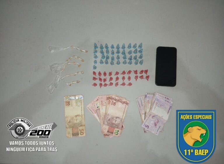 Durante operação do BAEP, homem é detido com crack e cocaína em Ribeirão Preto