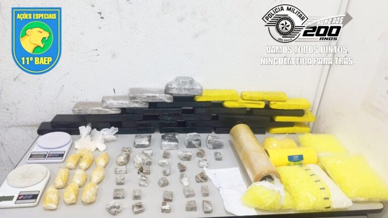 Homem é detido no Parque Ribeirão com mais de 17kg de maconha