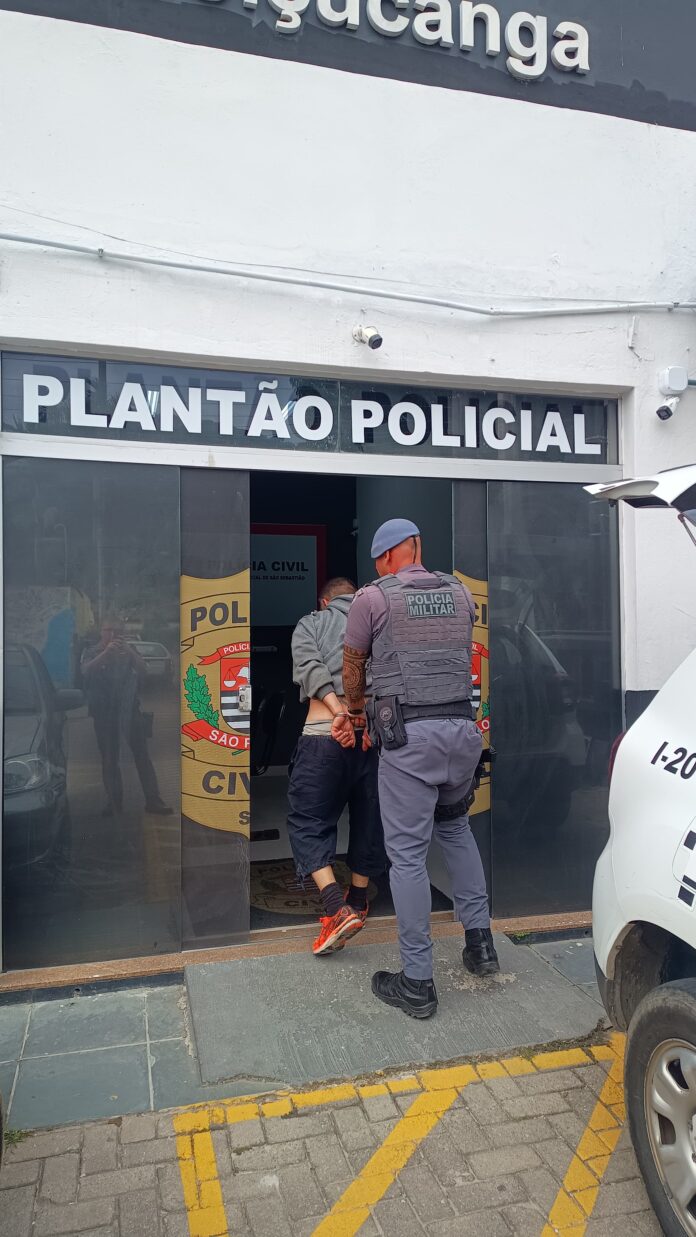 Homem é preso por violência doméstica, resistência e tráfico de drogas em São Sebastião
