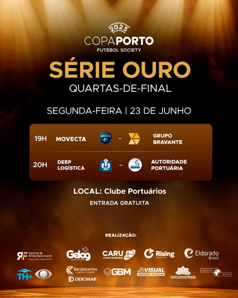 Dois jogos abrem as quartas de final da série ouro da Copa Porto