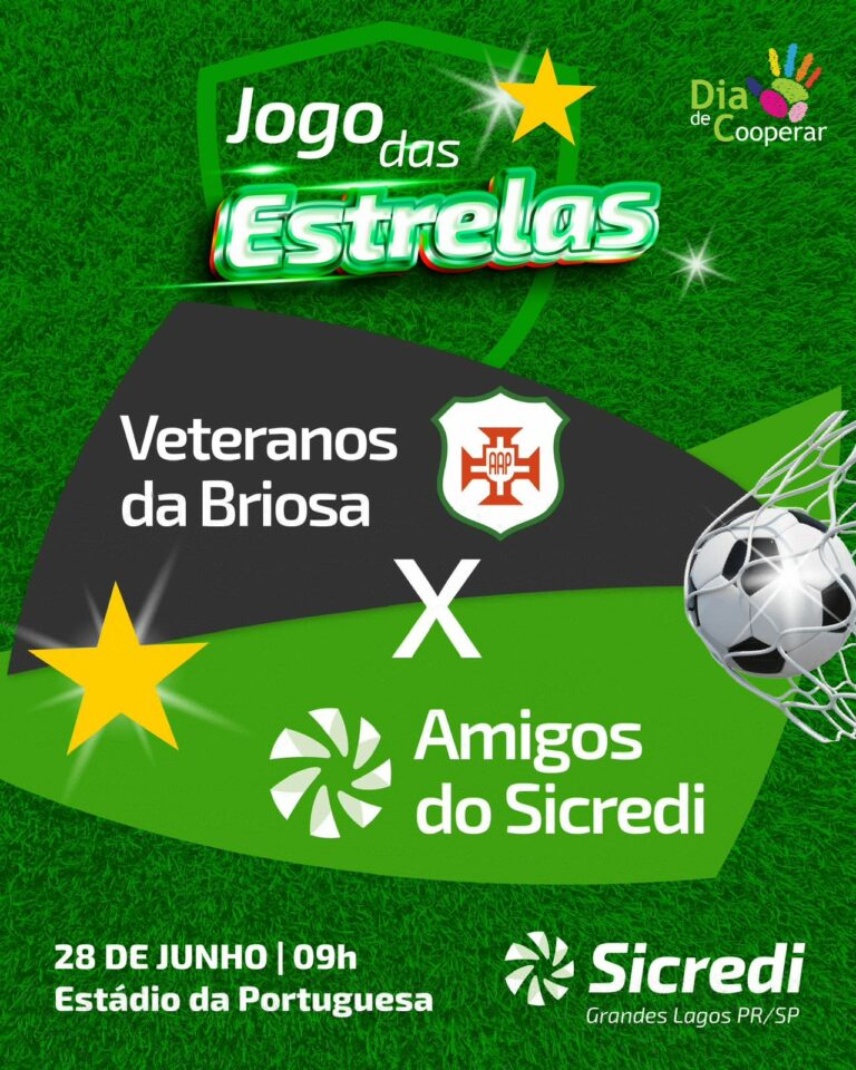 Estádio da Briosa recebe jogo beneficente em celebração ao Dia de Cooperar