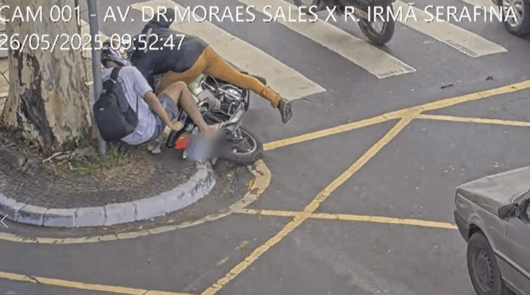 Câmeras de monitoramento flagram imprudência no trânsito de Campinas