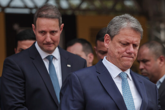 Tarcísio de Freitas no aniversário da Rota nesta semana | Foto: Danilo Verpa/Folhapress