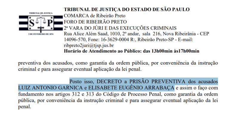 Caso Larissa: Tribunal acata denúncia do MP e determina prisão preventiva para marido e sogra