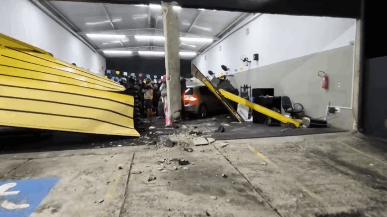 Motorista embriagado invade academia e causa prejuízo em Bragança Paulista