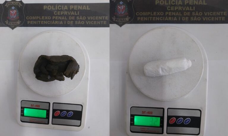 Mulher é detida ao tentar entrar com drogas em presídio de São Vicente