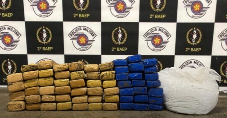 Polícia Militar apreende cerca de 90 kg de drogas em cidade do litoral