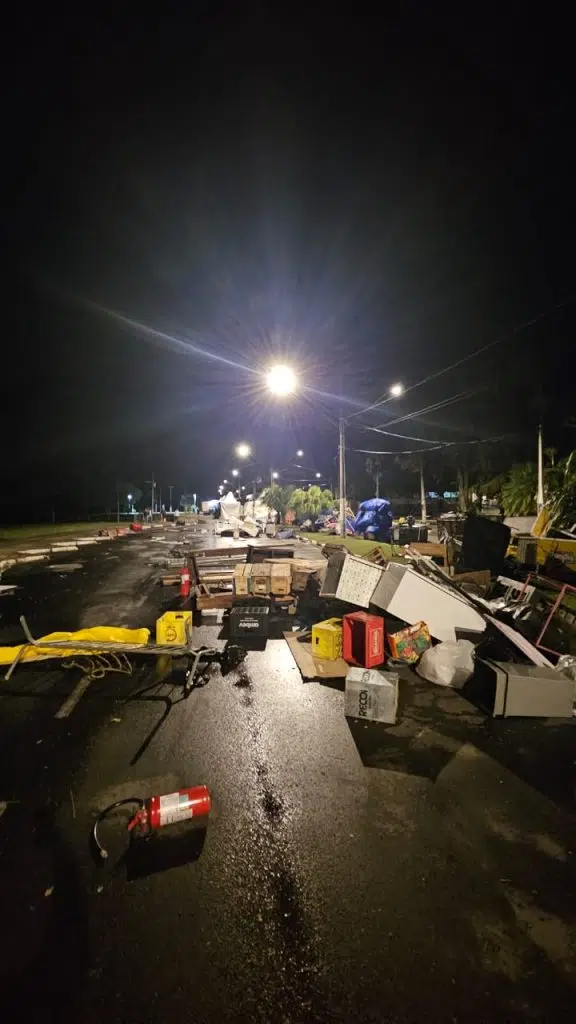 Efeito da ventania | Defesa Civil de SP