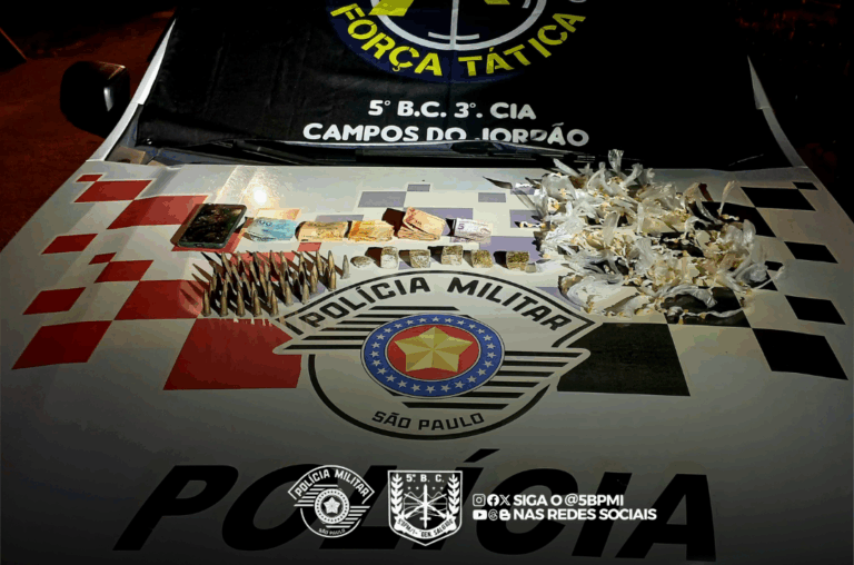 Homem é preso com quase 300 pedras de crack em Campos do Jordão