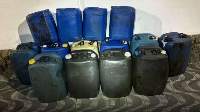 Furto de 600 litros de óleo diesel termina com dois suspeitos presos em São Vicente