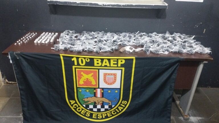 Motoboy de aplicativo é flagrado com drogas e leva polícia a esconderijo em Hortolândia