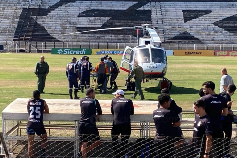 Trabalhador cai de quase 10 metros durante obra no estádio Limeirão, em Limeira