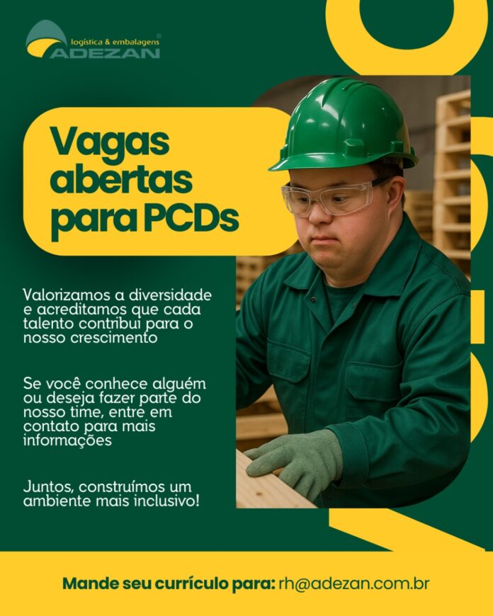 Empresa de Caçapava abre 15 vagas exclusivas para PCDs