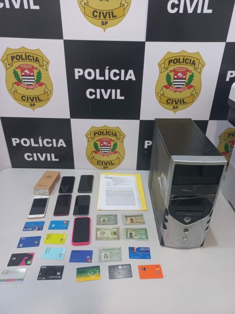 Golpistas causam prejuízo de R$ 500 mil à instituição bancária e são identificados pela Polícia