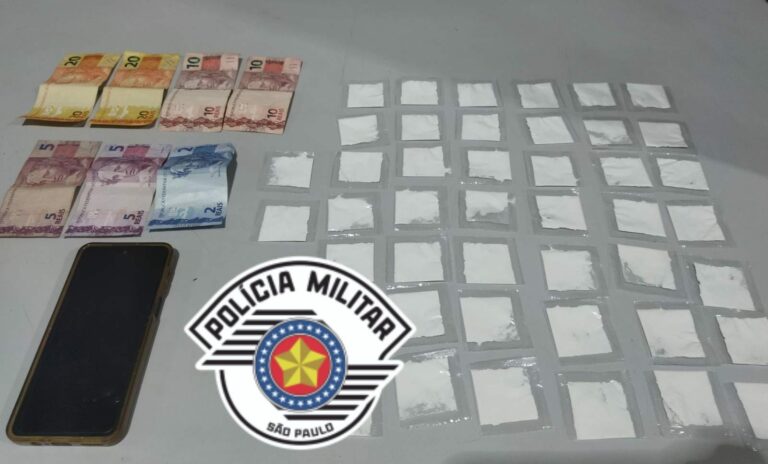 Homem é preso por tráfico de drogas em Paraibuna