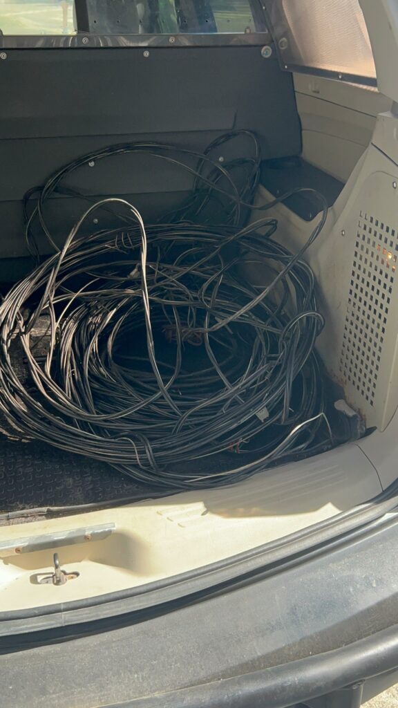 Quadrilha é presa e 400 kg de fios de cobre furtados são apreendidos em operação em Caraguatatuba