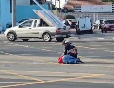 Homem agride mulher no meio da av. Jhon Boyd Dunlop em Campinas