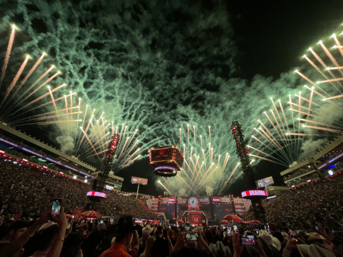 Abertura do show de Ana Castela durante a 70ª edição da Festa do Peão de Boiadeiro de Barretos | Foto: Guilherme Veiga/Uaifoto/Folhapress