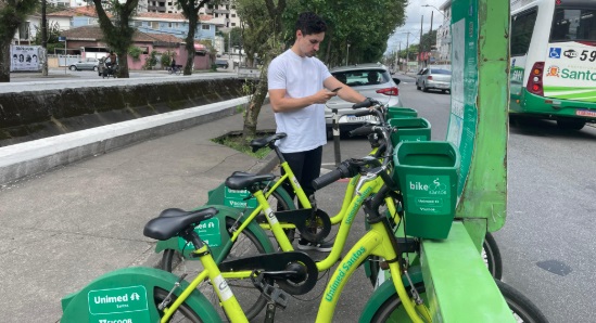 Ação Especial para o Dia do Ciclista em Santos