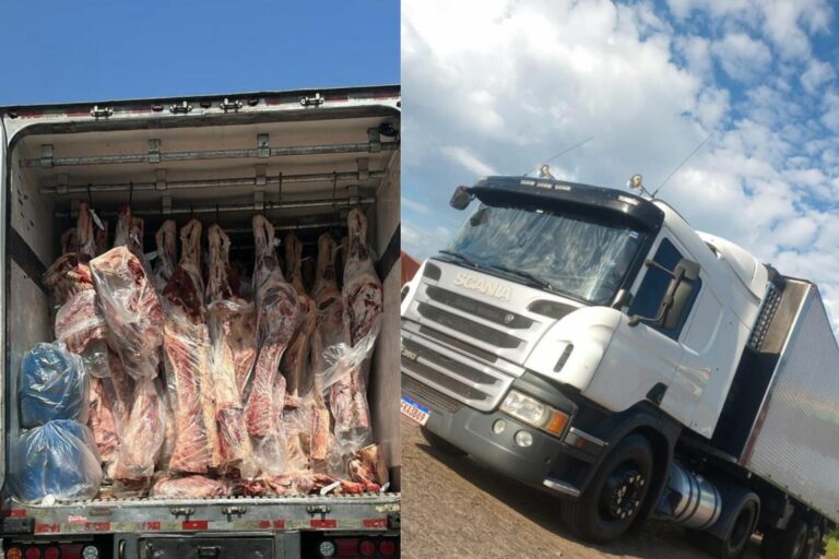 Motorista de caminhão e ajudantes são feitos reféns após tentativa de carga avaliada em mais de R$ 400 mil