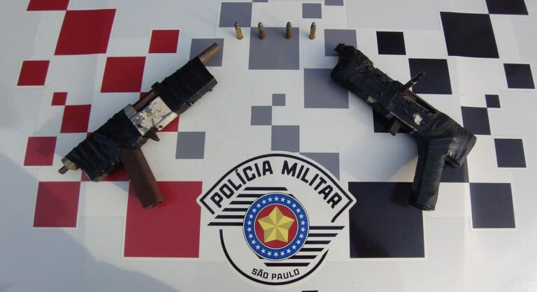 Polícia Militar prende homem com armas de fogo artesanais