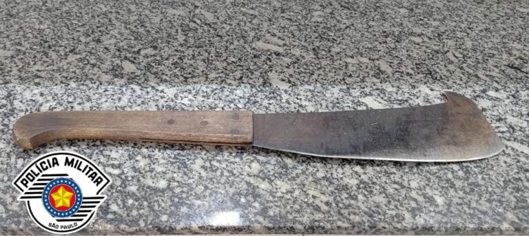 Homem é preso em Limeira após ameaçar ex-companheira e filhos com facão