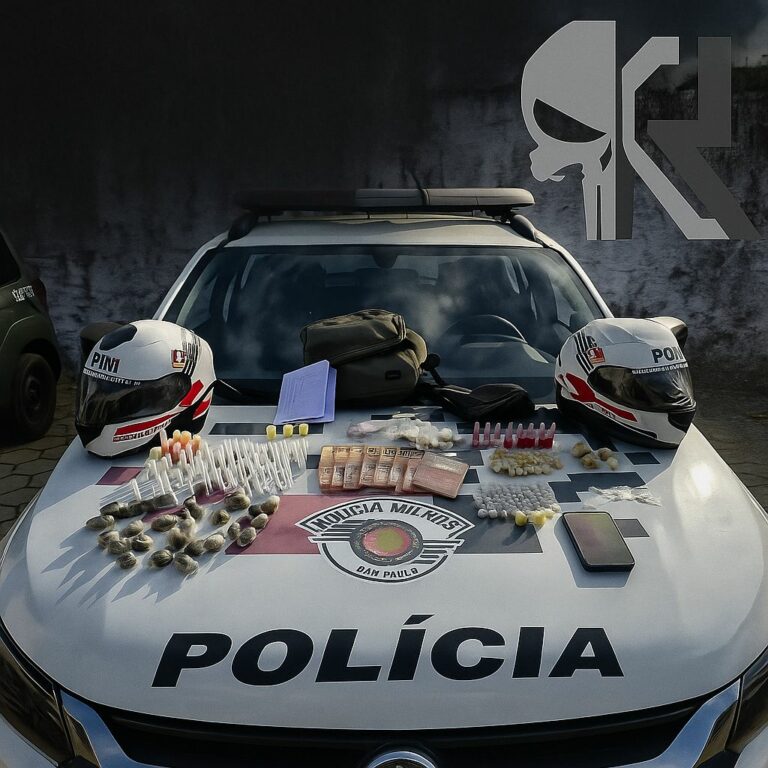 PM prende homem e apreende adolescente por tráfico de drogas em Caçapava