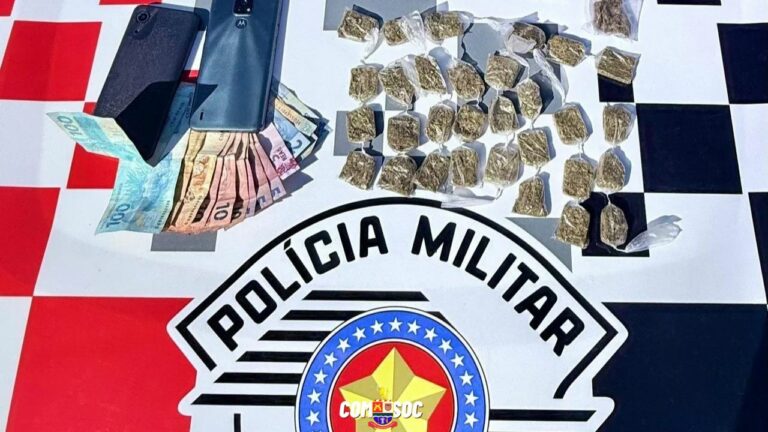 Jovem é preso em flagrante por tráfico de drogas em Jacareí