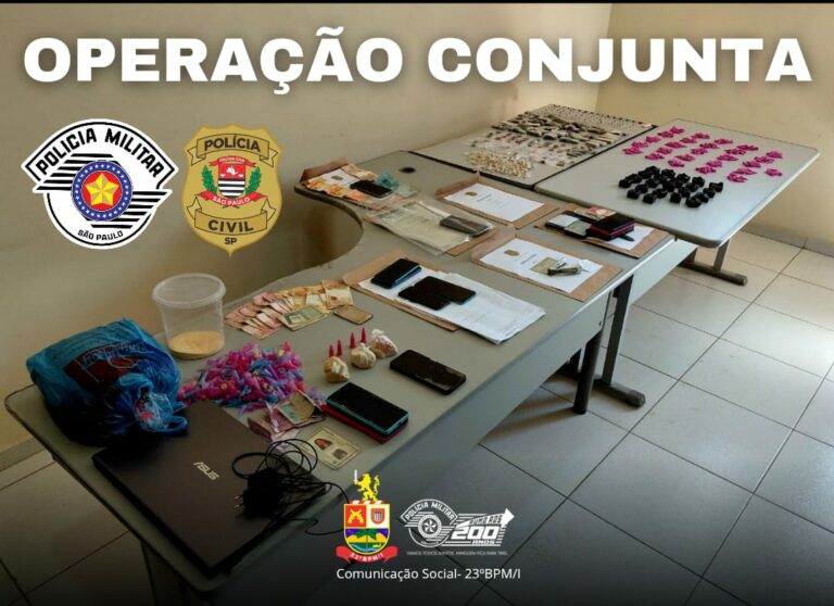 Quatro criminosos são presos em operação conjunta das polícias Civil e Militar