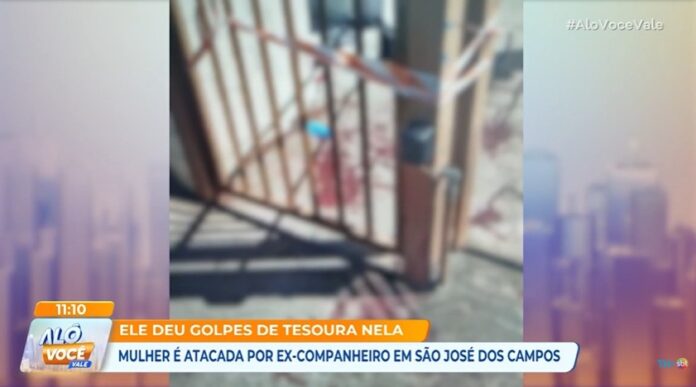 Mulher é atacada com golpes de tesoura pelo ex-marido em São José