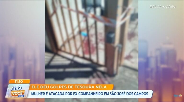 Mulher é atacada com golpes de tesoura pelo ex-marido em São José
