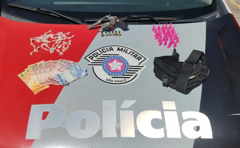 Dois homens são presos por tráfico de drogas e porte ilegal de arma em Lorena