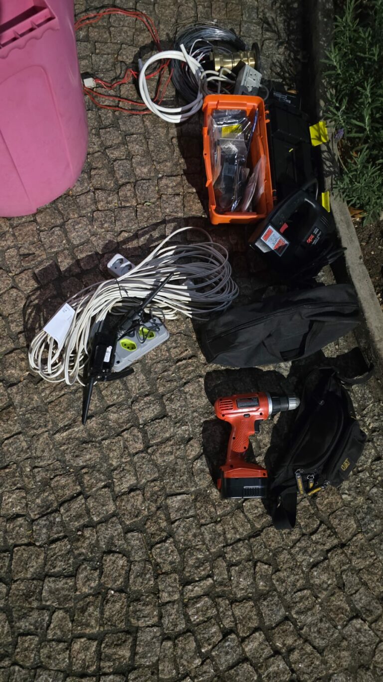 Homem é preso em flagrante após furtar ferramentas de residência em Campinas