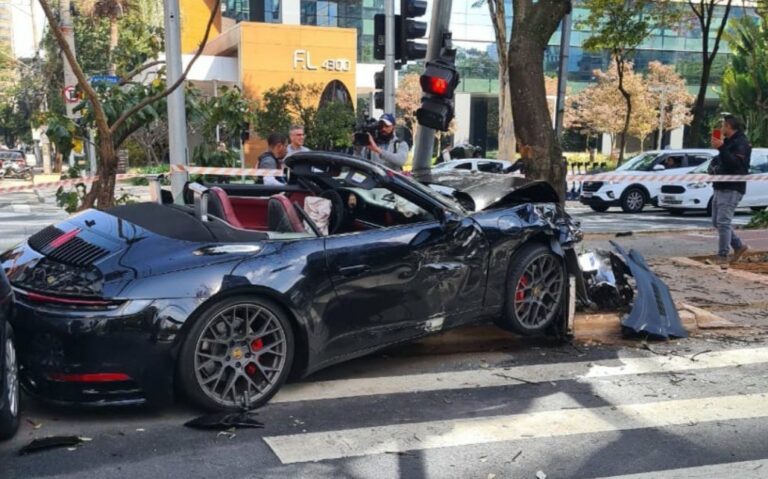 Novo vídeo mostra discussão após acidente envolvendo Gato Preto e Bia Miranda; assista