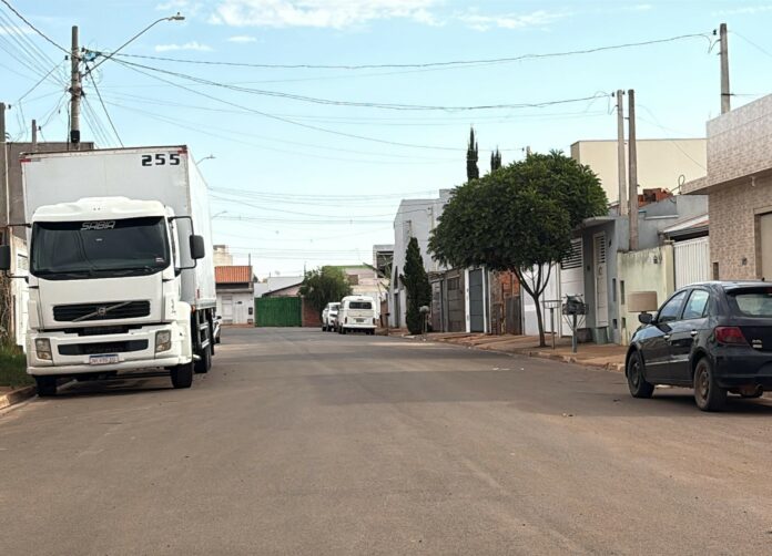 Rua que aconteceu o assalto