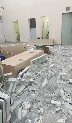 Homem destrói recepção de hospital em Jacareí após pedir prontuário do filho falecido