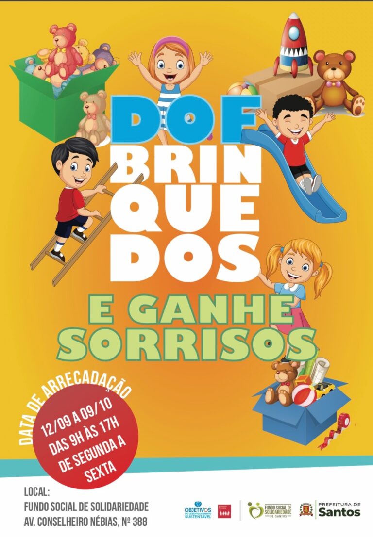 Fundo Social de Santos amplia campanha de arrecadação de brinquedos para o Dia das Crianças