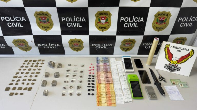 Casal é preso em flagrante por tráfico de drogas em Santa Barbara d´Oeste